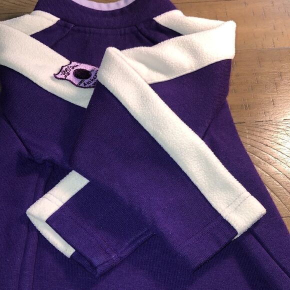 LL Bean Fleece Zip up Classic LL Bean Patch in Power Purple. Soft. All Season - Picture 9 of 17